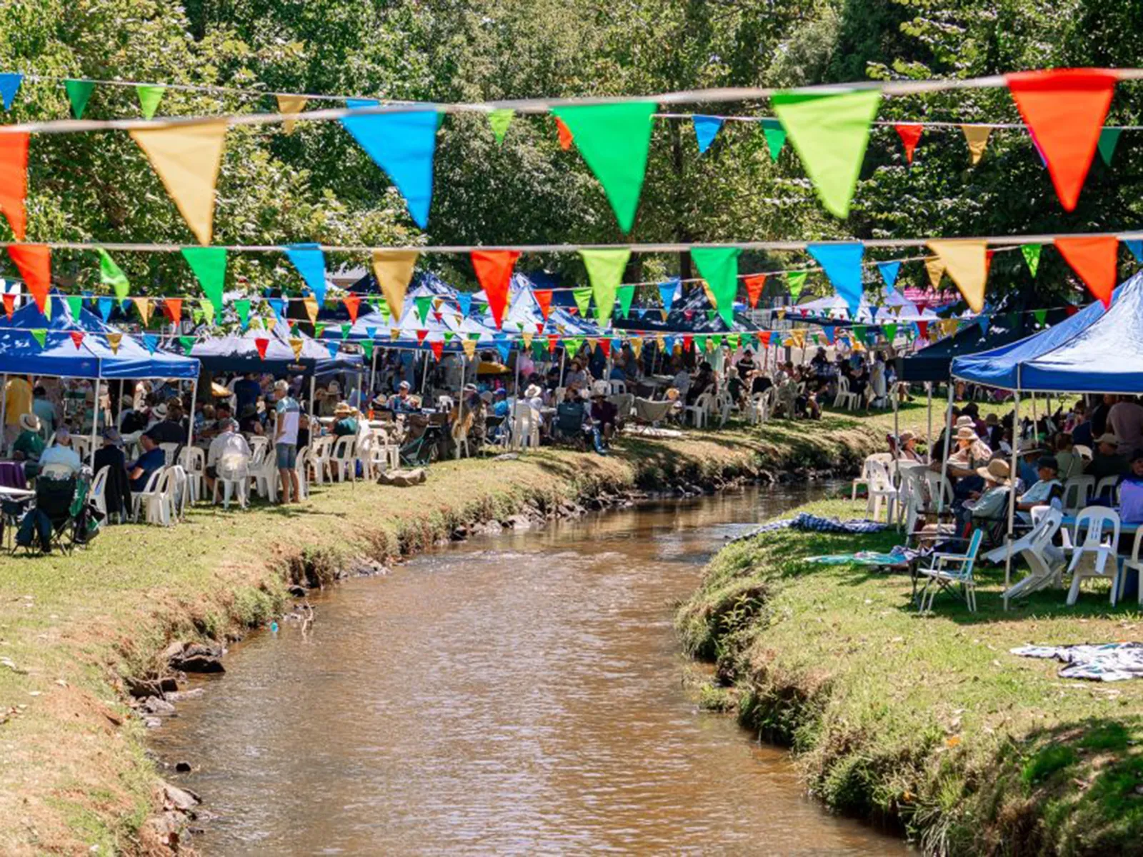 Tumbafest along the river in Tumbarrumba